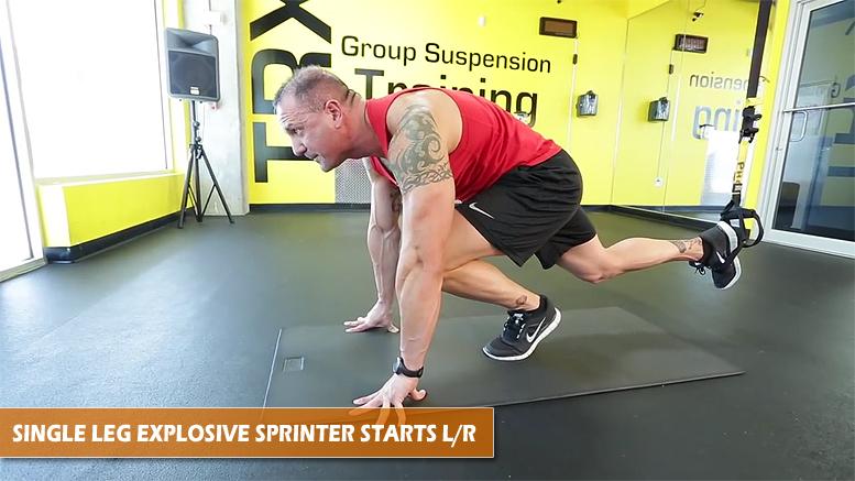 TRX single leg explosive sprinter start