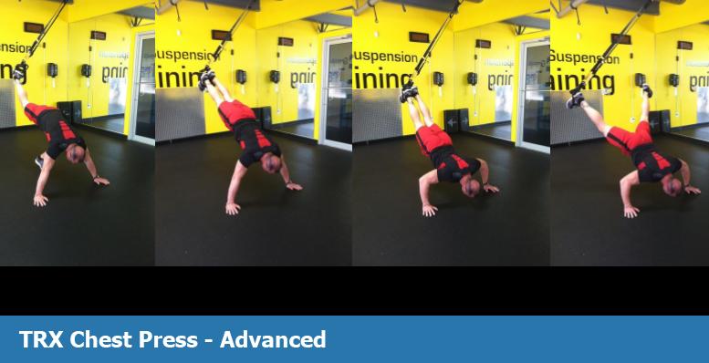 TRX chest press for advanced