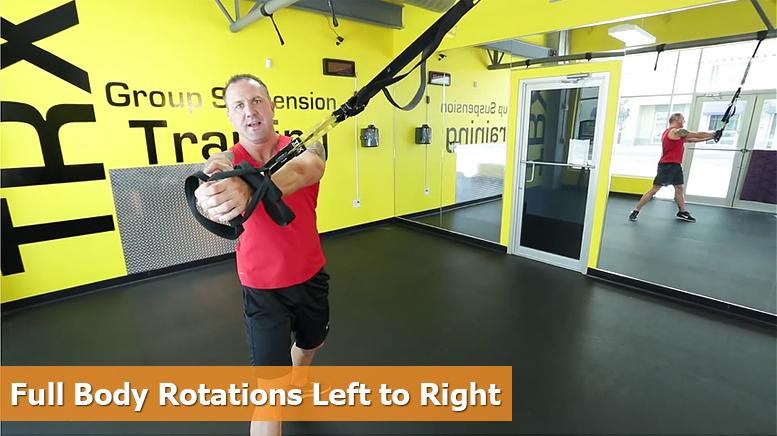 TRX core workouts - Full body rotations left to right