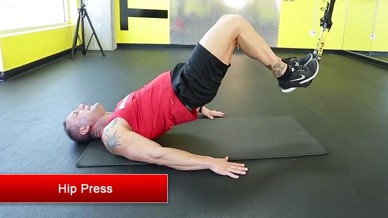 TRX lower body exercises - Hip Press