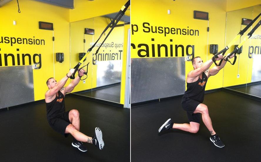 TRX Single Leg Squat Floating Lunge Combo