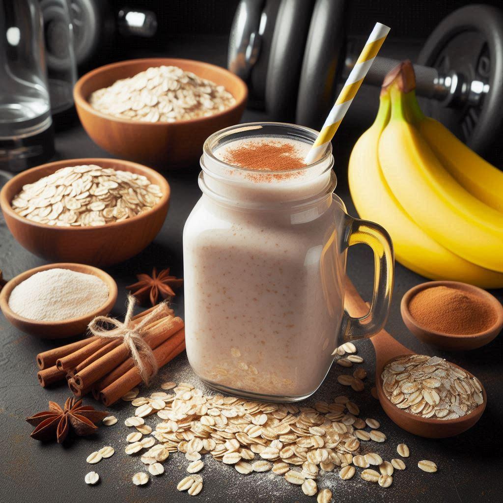 high protein smoothie - oatmeal cookie