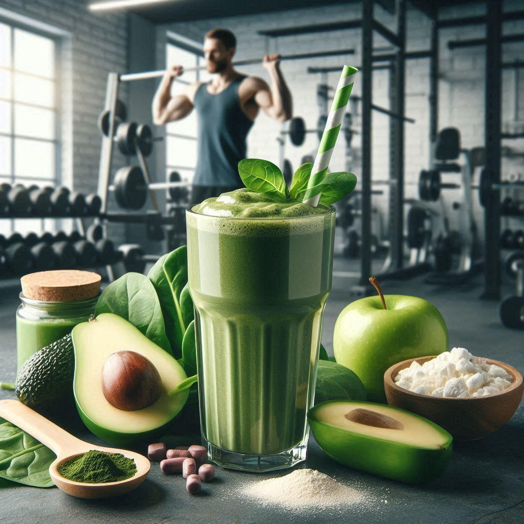 high protein smoothies - green protein