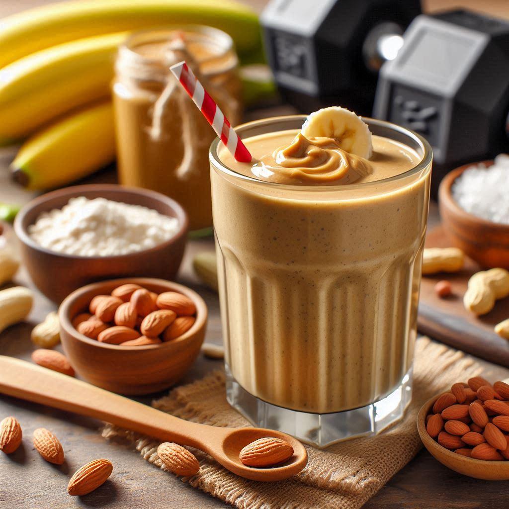 high protein smoothies - peanut butter banana