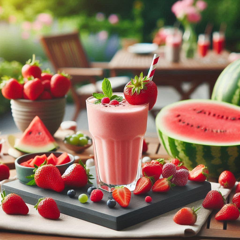 Summer Smoothies - Strawberry and Watermelon