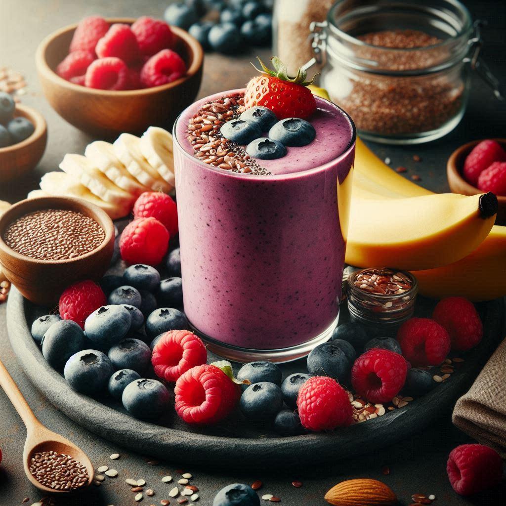 berry blaze smoothie - fat burning smoothies